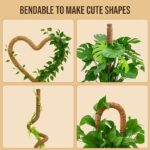 Craft911 Moss Pole Monstera Plant Support – 2 Pack 28” Bendable Moss Pole Monstera Plant Support, Plant Stakes for Indoor Plants, Tall Plant Sticks Support for Climbing Plants