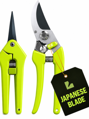 2-Pack Stainless Steel Gardening Scissors, Pruning Shears and Clippers for Gardening